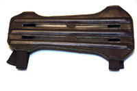 Leder Armschutz,kurz ventiliert  mit 2 Klickverschlüssen, schwarz